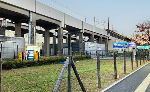 駐車場の入口