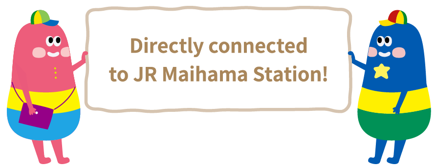 Directly connected to JR Maihama Station!